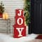 Glitzhome® 32" Lighted Wooden Block JOY Porch Sign
